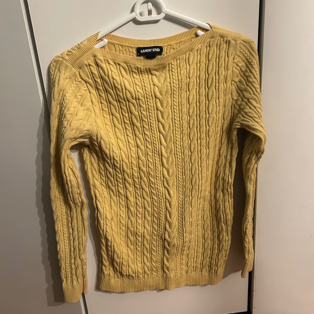 Lands end yellow women’s sweater